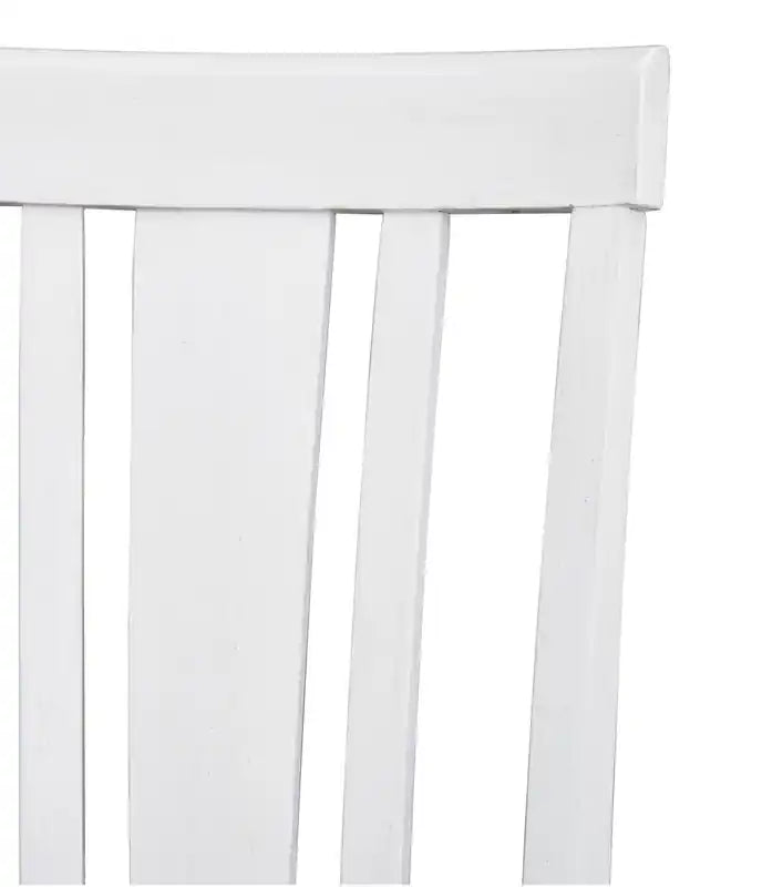 Chaise de salle à manger en tissu polyester - Blanc/Gris