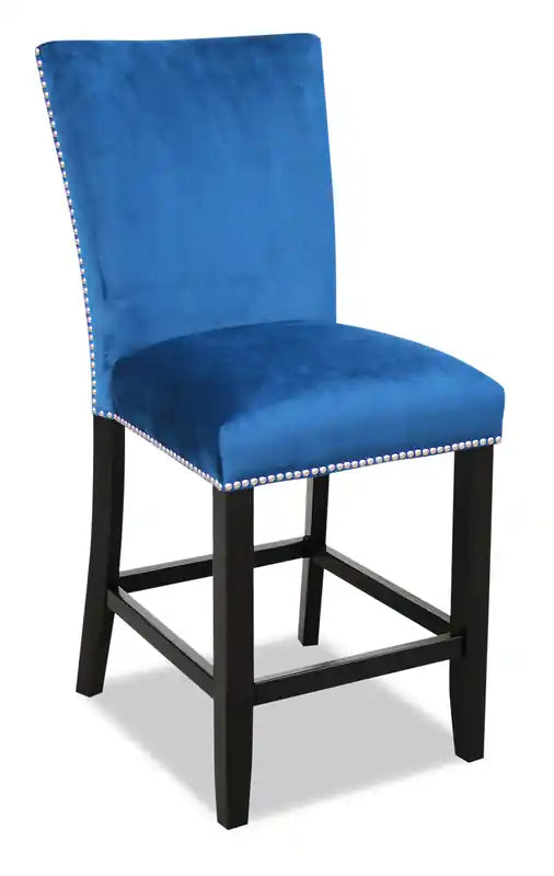 Cami Counter-Height Dining Chair with Velvet Fabric