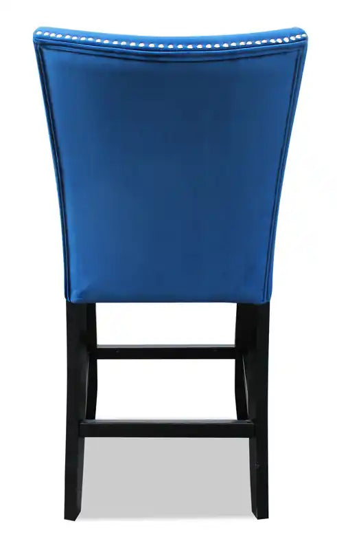 Chaise de salle à manger hauteur comptoir en velours