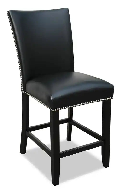 Chaise de salle à manger hauteur comptoir en velours