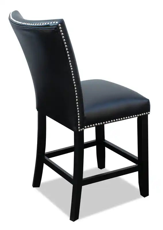 Chaise de salle à manger hauteur comptoir en velours