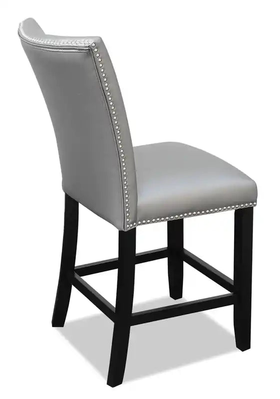 Chaise de salle à manger hauteur comptoir en velours