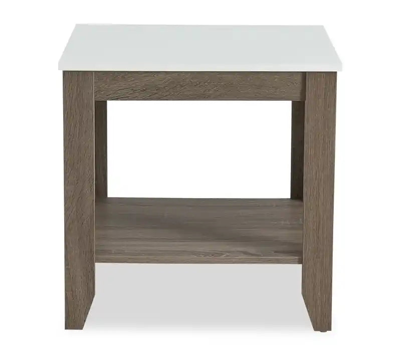 Tables basses et d'appoint avec étagère Carlton 47,5 modernes, lot de 2