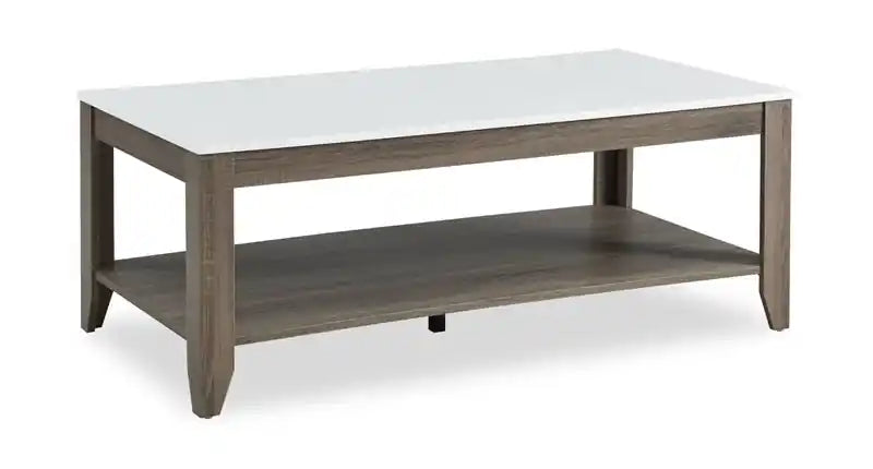 Tables basses et d'appoint avec étagère Carlton 47,5 modernes, lot de 2