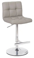 Cruz Barstool with Swivel & Adjustable Seat, Vegan Leather Fabric, 24-33H