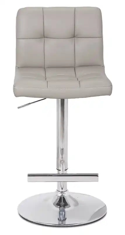 Tabouret de bar avec assise pivotante et réglable, revêtement en similicuir, 24-33H