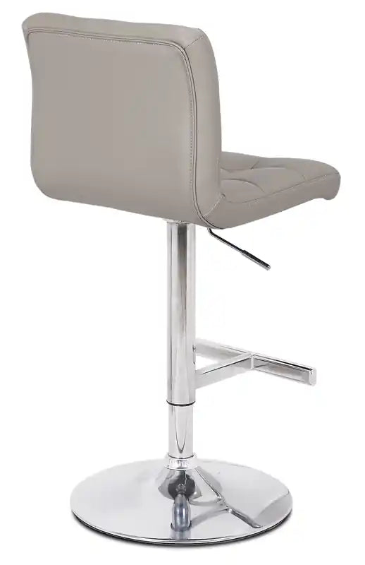 Tabouret de bar avec assise pivotante et réglable, revêtement en similicuir, 24-33H
