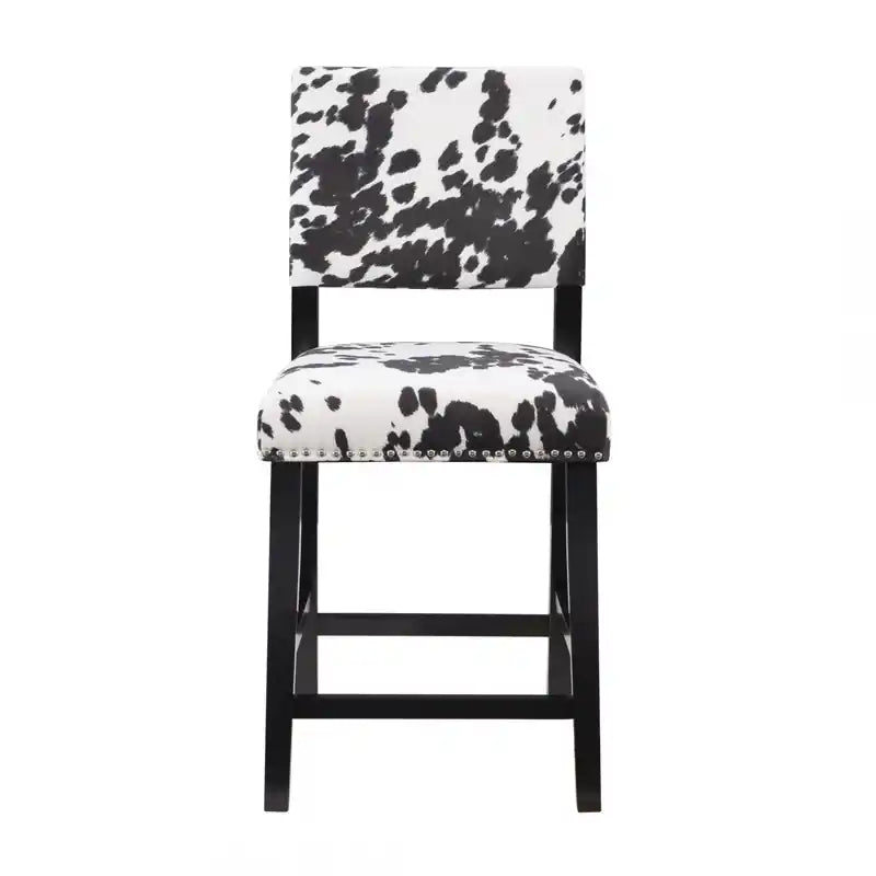 Tabouret de comptoir en tissu
