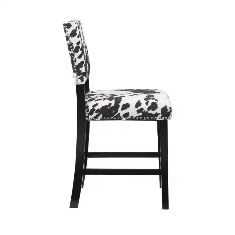 Tabouret de comptoir en tissu