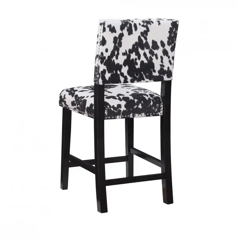 Tabouret de comptoir en tissu