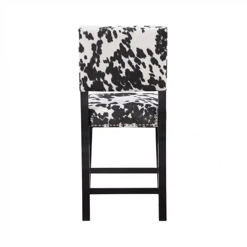 Tabouret de comptoir en tissu