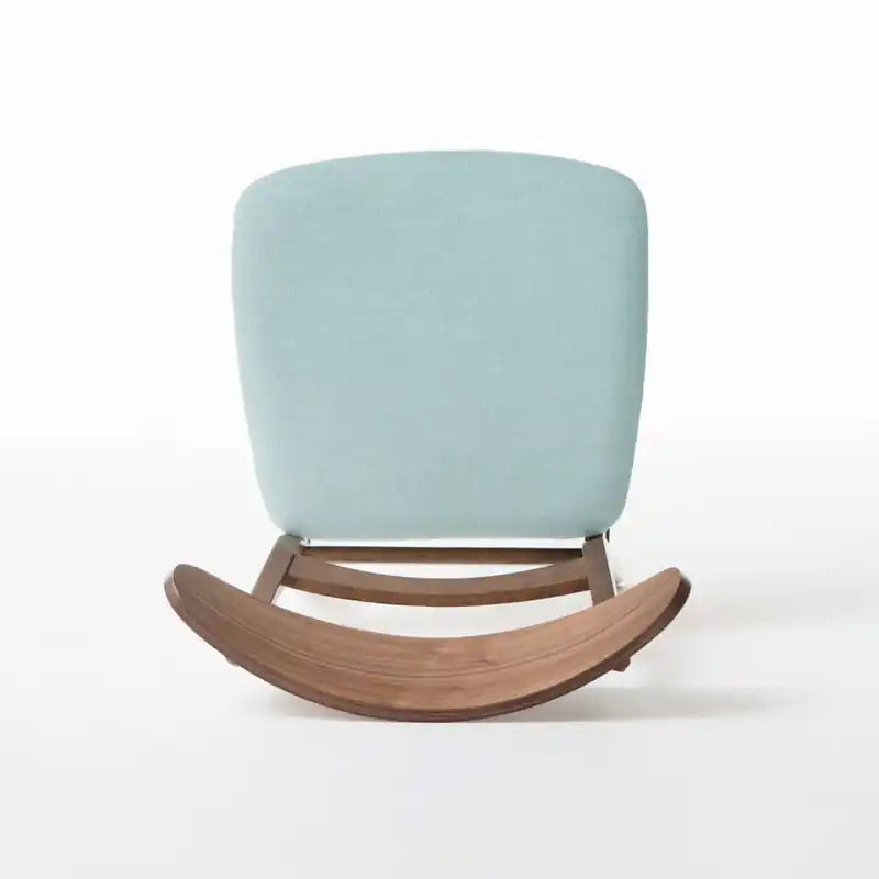 Chaise de salle à manger avec assise rembourrée et cadre en bois d'hévéa massif