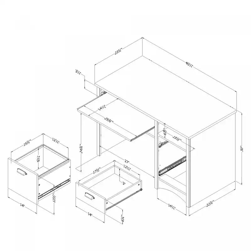 Bureau - Chêne Rustique