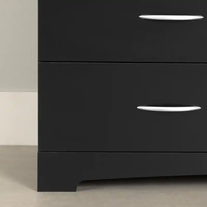 Commode 6 tiroirs - Noir pur