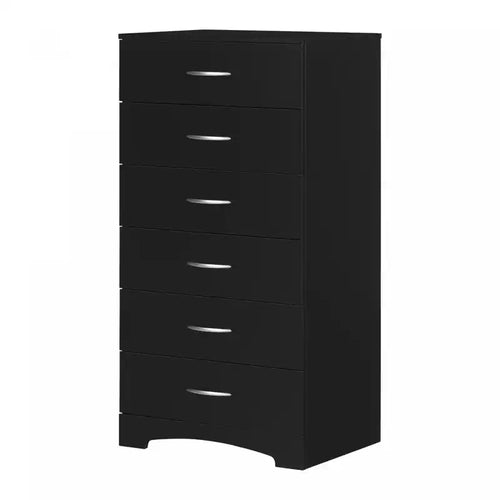 Step One 6-drawer Chest - Pure Black