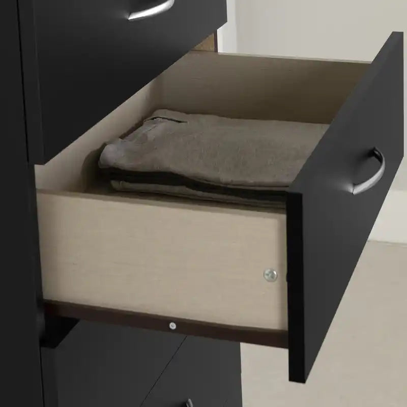 Commode 6 tiroirs - Noir pur