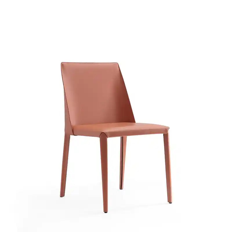 Chaises de salle à manger en cuir pleine fleur – Argile
