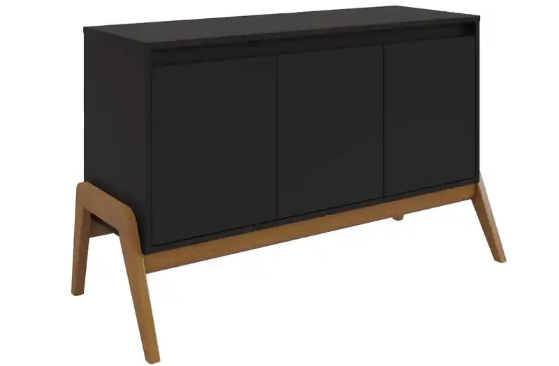 Manhattan Comfort Mid-Century Modern Gales 48.50 Sideboard with Solid Wood Legs