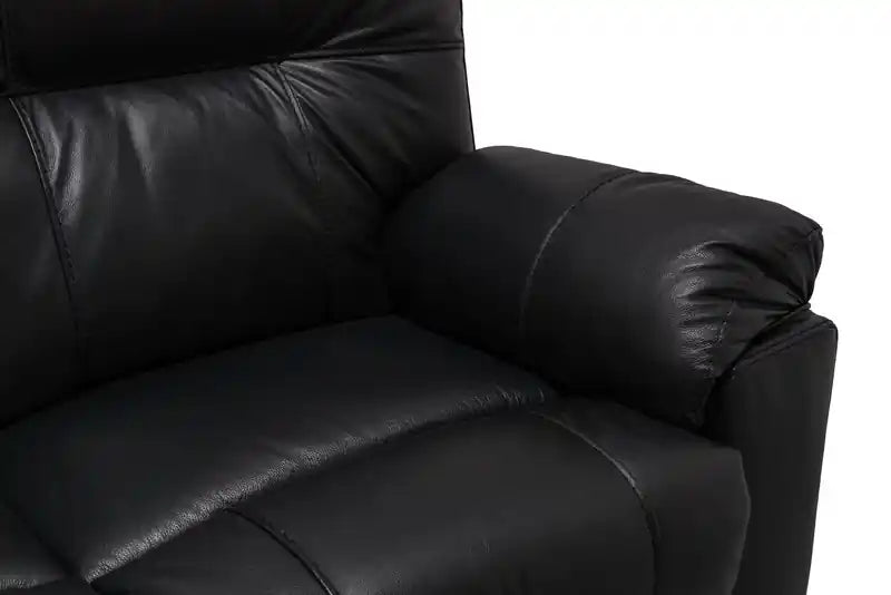 Canapé inclinable électrique en cuir véritable 87, fabriqué au Canada, avec port USB et coussins décoratifs