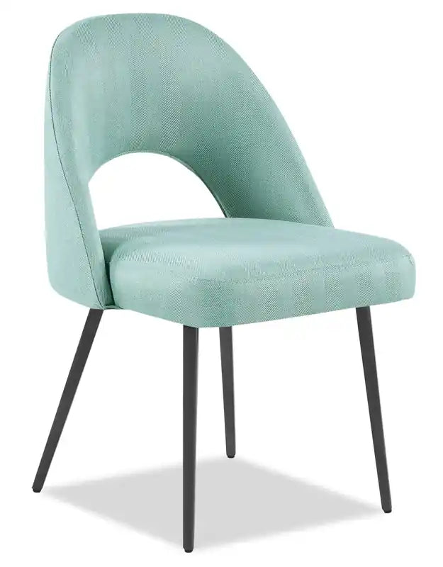 Chaise de salle à manger avec tissu en cuir végétalien