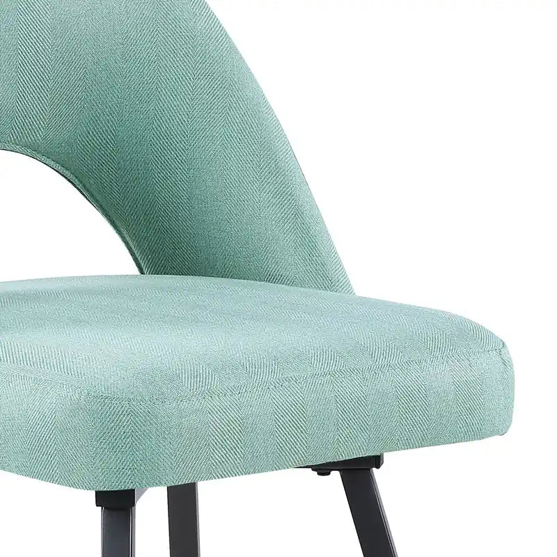 Chaise de salle à manger avec tissu en cuir végétalien