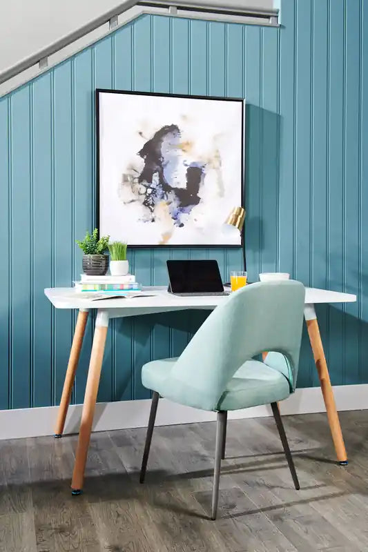 Chaise de salle à manger avec tissu en cuir végétalien