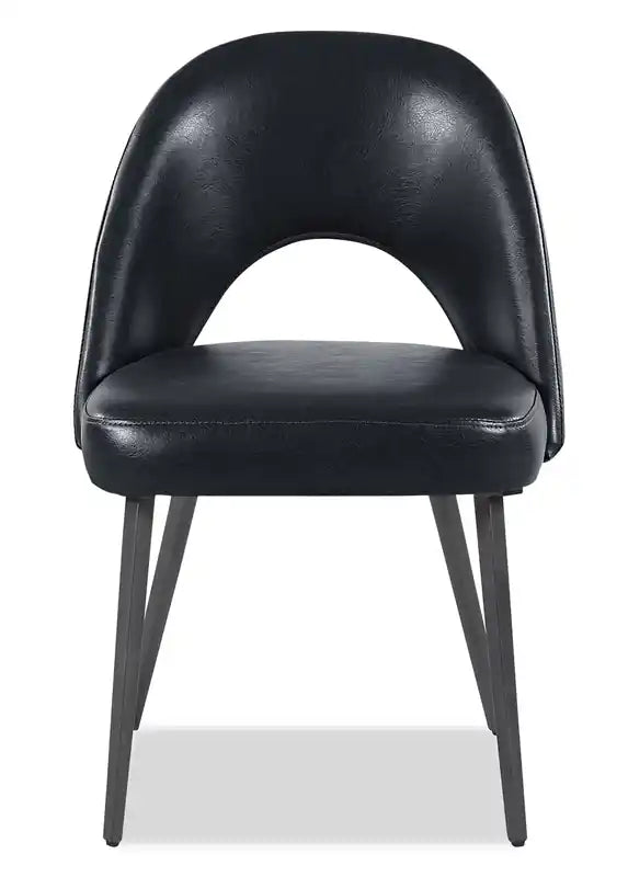 Chaise de salle à manger avec tissu en cuir végétalien