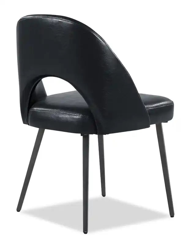 Chaise de salle à manger avec tissu en cuir végétalien
