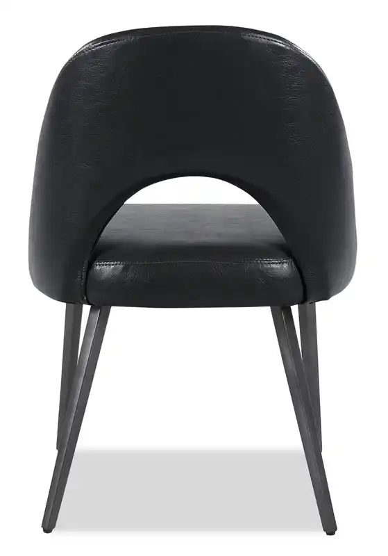 Chaise de salle à manger avec tissu en cuir végétalien