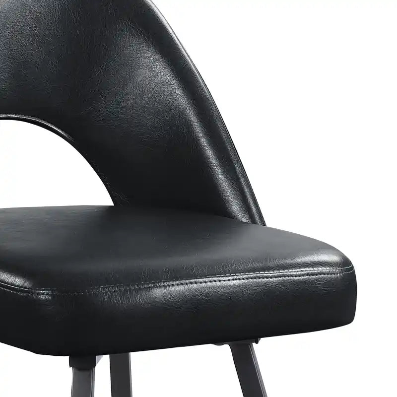 Chaise de salle à manger avec tissu en cuir végétalien