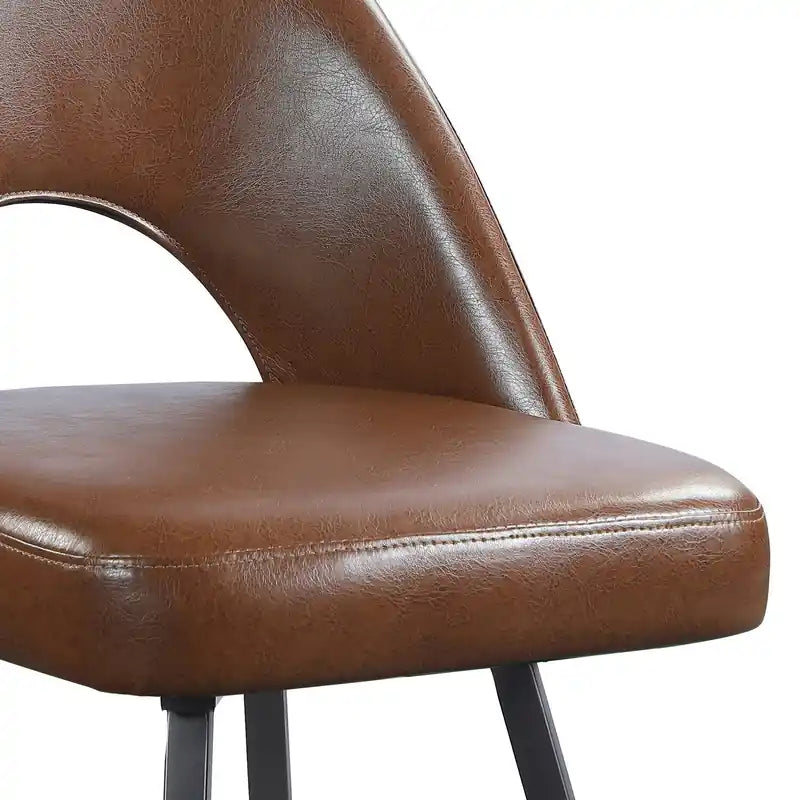 Chaise de salle à manger avec tissu en cuir végétalien