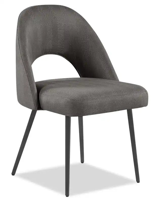 Chaise de salle à manger avec tissu en cuir végétalien