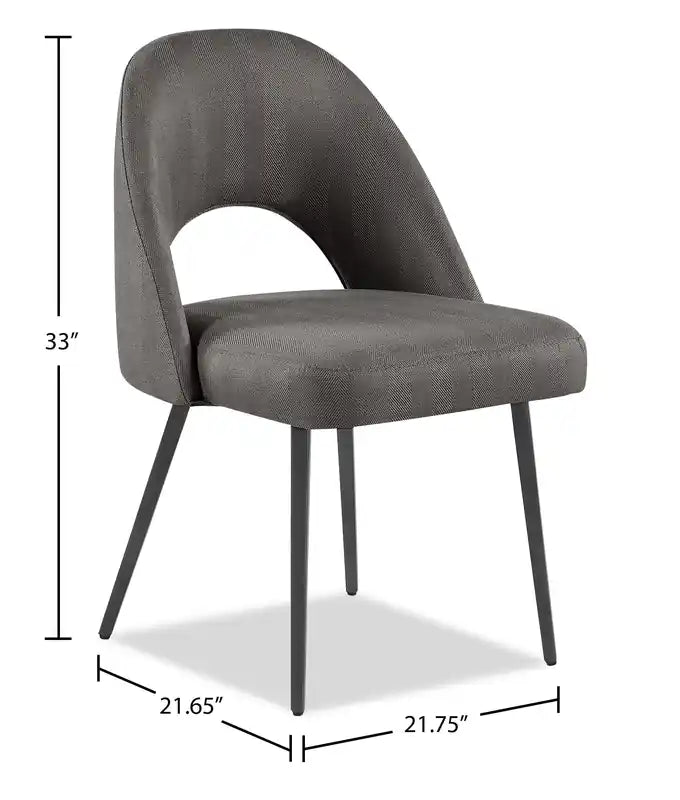 Chaise de salle à manger avec tissu en cuir végétalien