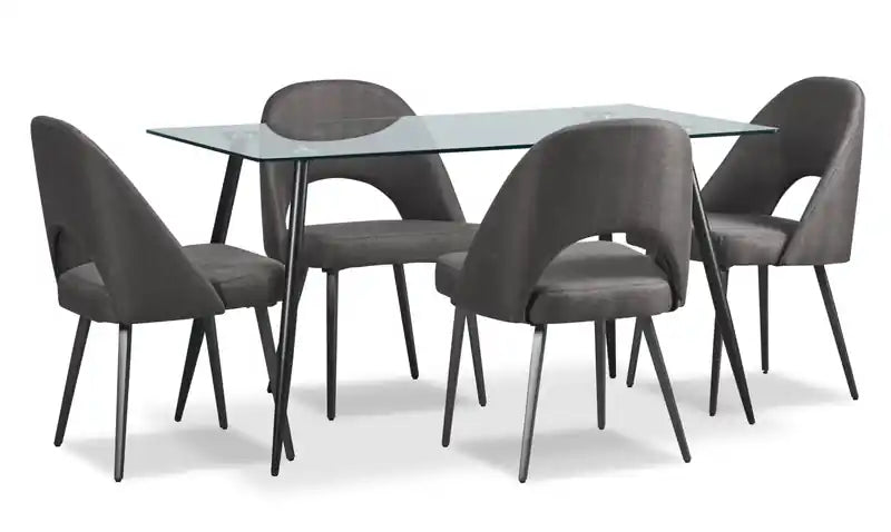 Chaise de salle à manger avec tissu en cuir végétalien