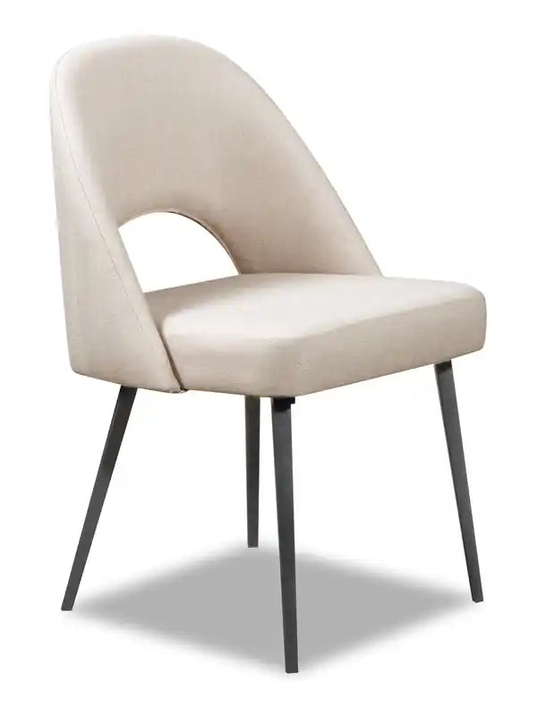 Chaise de salle à manger avec tissu en cuir végétalien