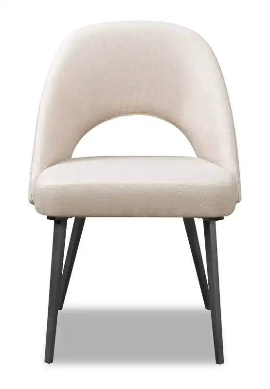 Chaise de salle à manger avec tissu en cuir végétalien