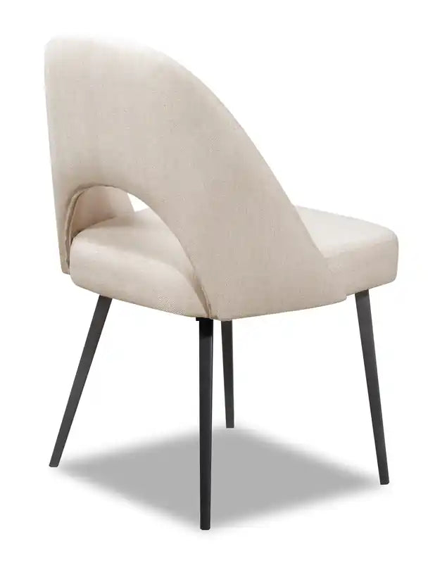 Chaise de salle à manger avec tissu en cuir végétalien