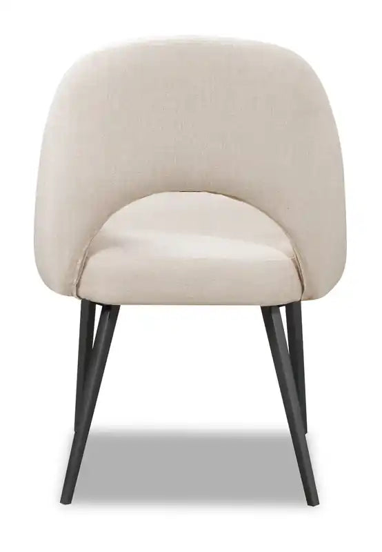 Chaise de salle à manger avec tissu en cuir végétalien