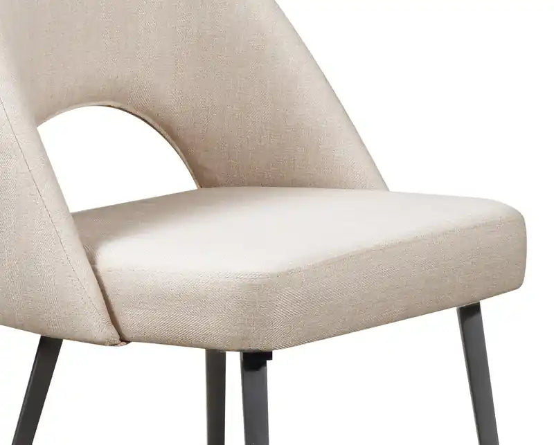 Chaise de salle à manger avec tissu en cuir végétalien