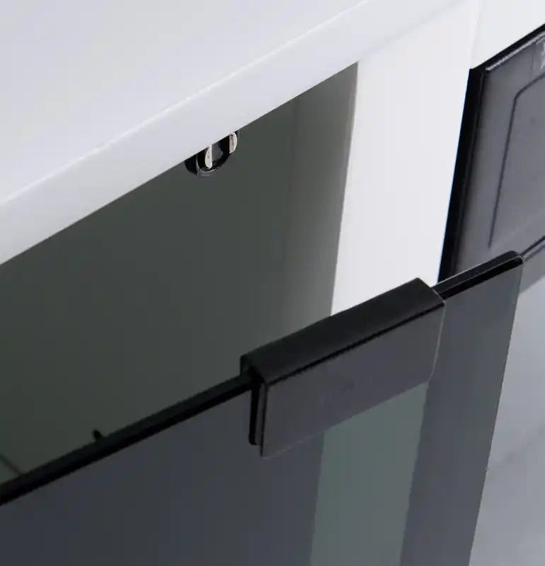 Meuble TV moderne Ignatius avec foyer électrique et rangement pour téléviseurs jusqu'à 70 pouces - Blanc