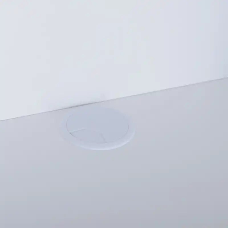 Meuble TV moderne Ignatius avec foyer électrique et rangement pour téléviseurs jusqu'à 70 pouces - Blanc