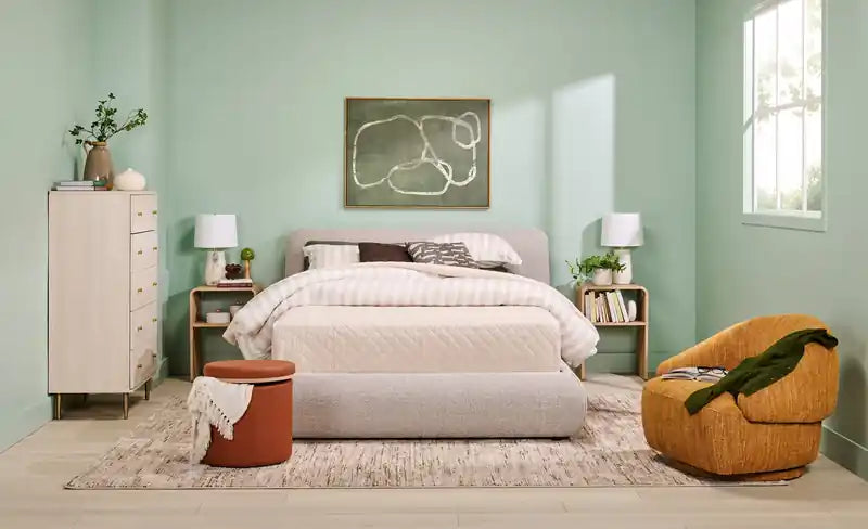 Commode de chambre à coucher, 5 tiroirs, 74 x 132 cm, Fabriquée au Canada, Glamour