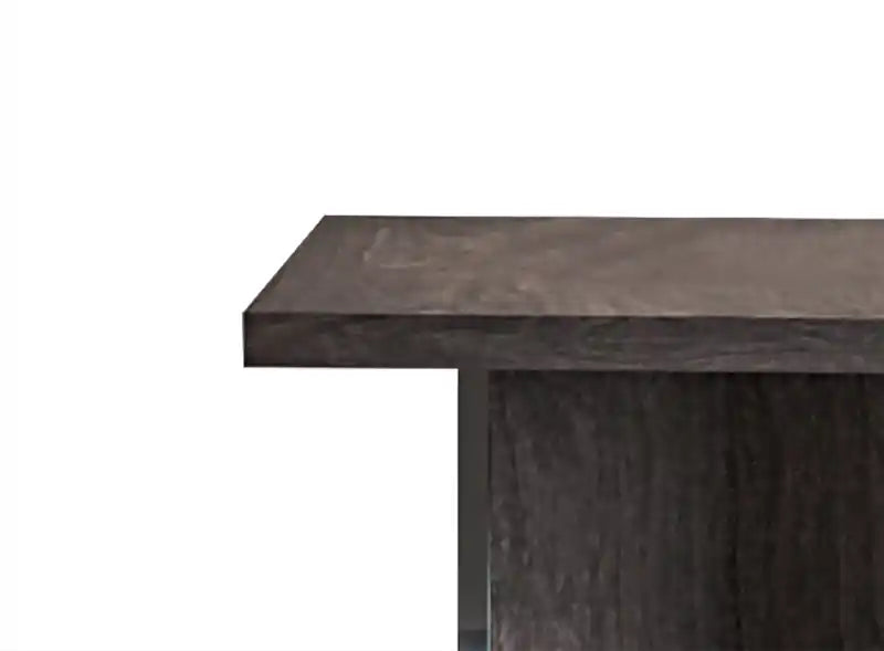 Table d'appoint moderne 26 - Bois gris foncé avec finition laquée