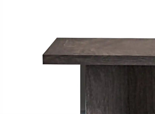 Table d'appoint moderne 26 - Bois gris foncé avec finition laquée