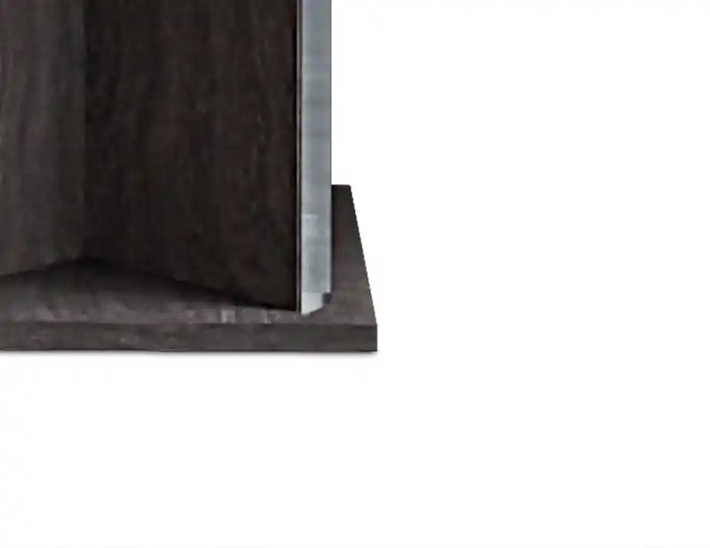 Table d'appoint moderne 26 - Bois gris foncé avec finition laquée