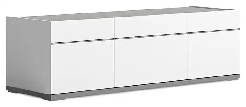 Marla 47 Modern TV Stand with Storage and Cable Management for TVs up to 50- White