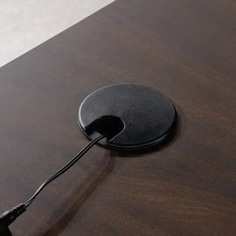 59.13 Bureau d'angle de qualité commerciale avec 3 tiroirs et une armoire
