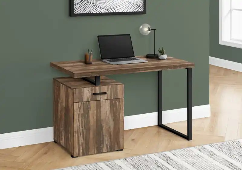 47.25 Bureau réversible avec tiroir et armoire