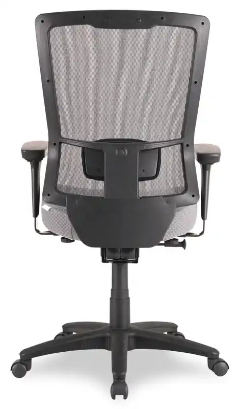26.8 Chaise de bureau - Gris avec dossier en maille