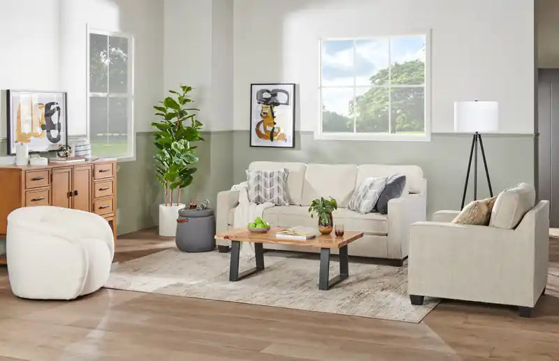 31.1 Fauteuil d'appoint incurvé en tissu Sherpa - Crème glacée